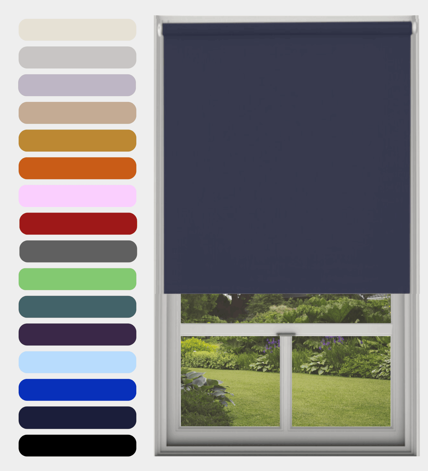 Blackout Roller Blind Navy