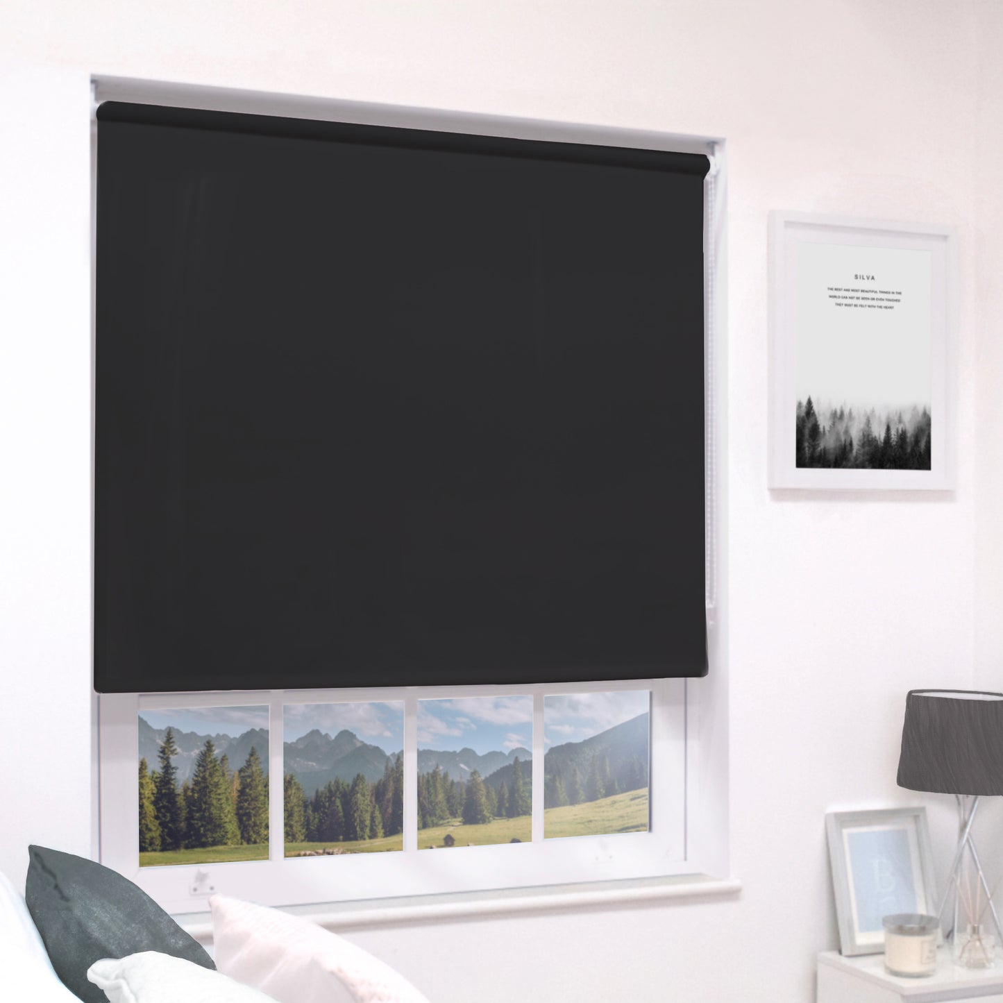 Blackout Roller Blind Black