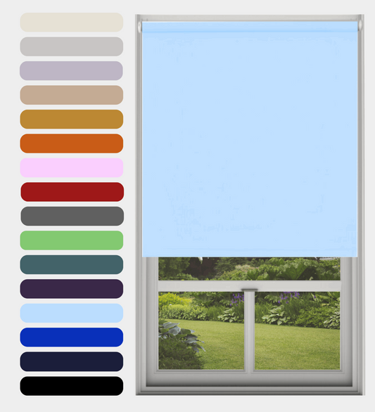Blackout Roller Blind Blue