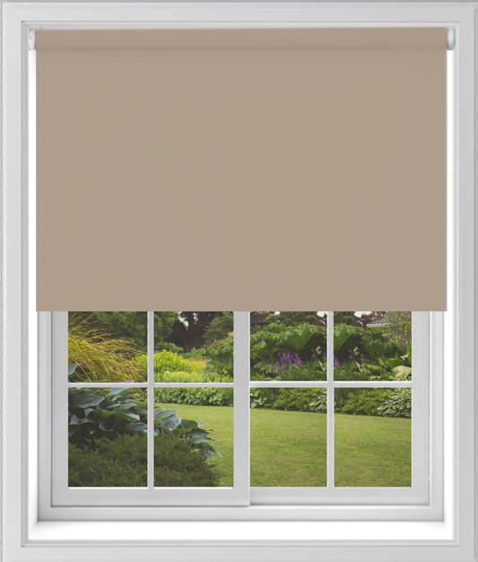 MTM Blackout Roller Blind Cappuccino