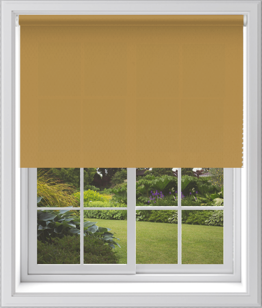MTM No Drill Daylight Roller Blind Ochre