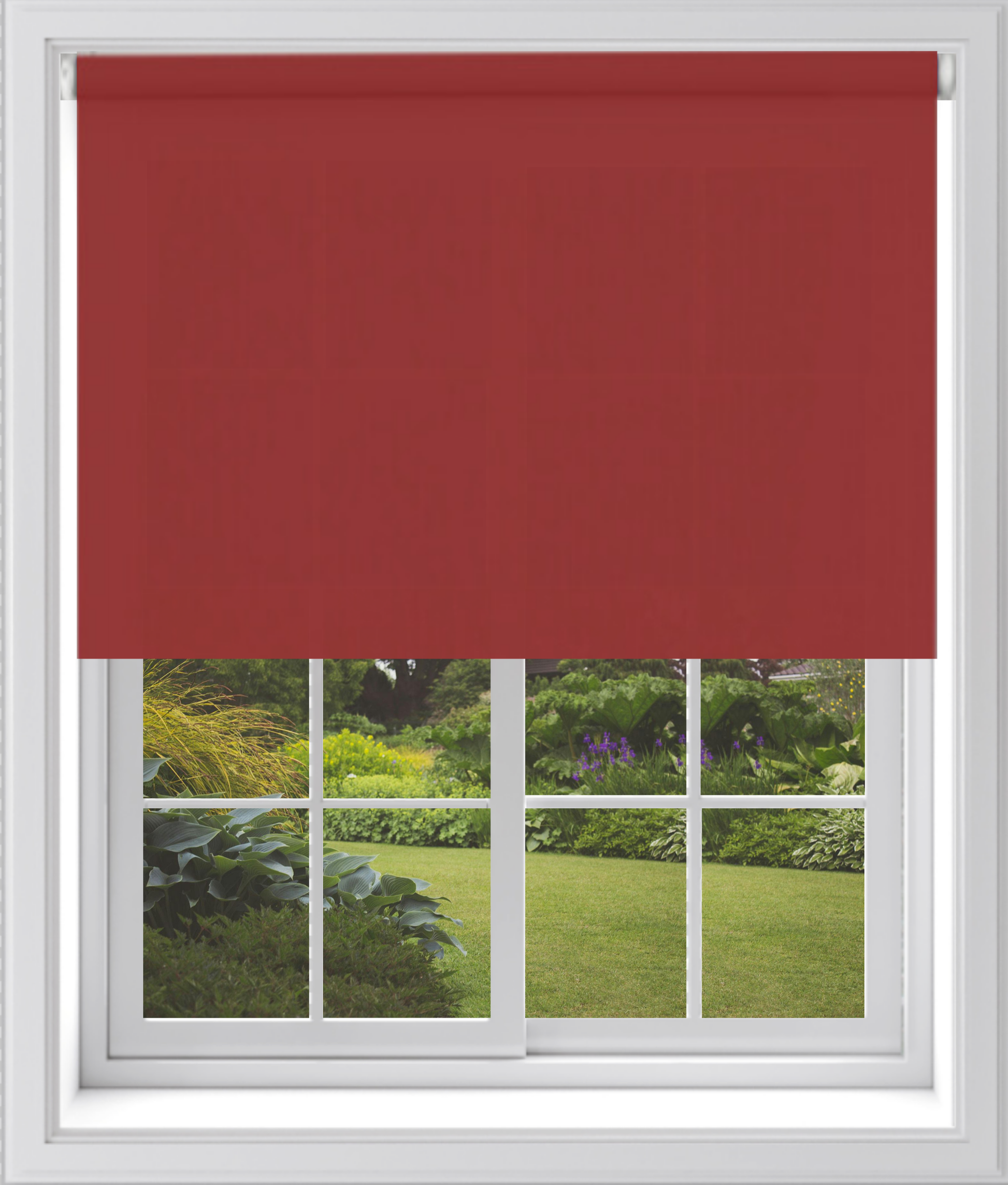 MTM No Drill Daylight Roller Blind Red