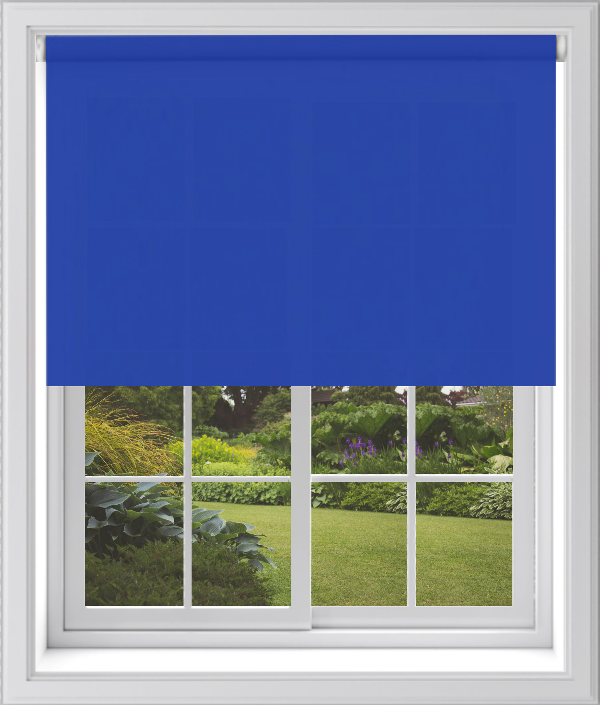 MTM No Drill Daylight Roller Blind Electric Blue