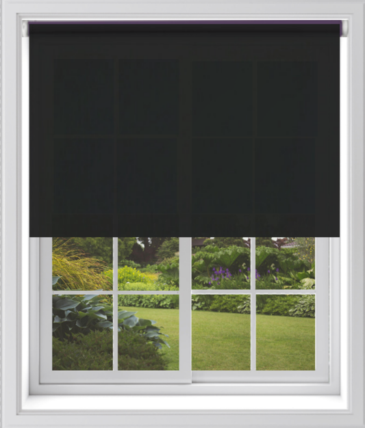 MTM No Drill Daylight Roller Blind Black