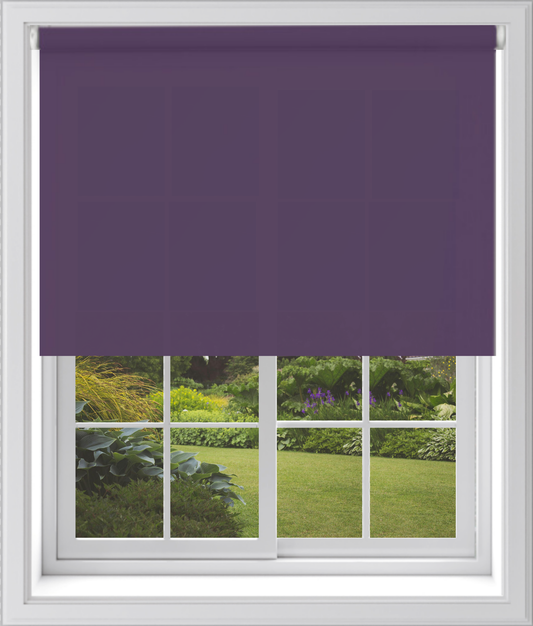 MTM No Drill Daylight Roller Blind Aubergine