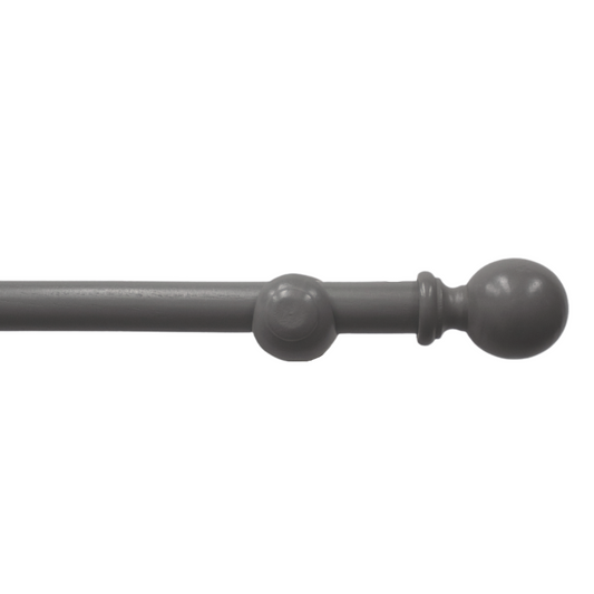 Wooden Curtain Pole - Grey