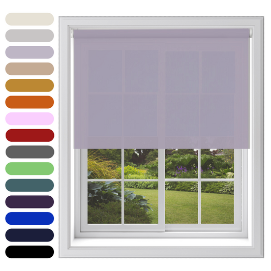 Straight Edge Roller Blind - Lavender