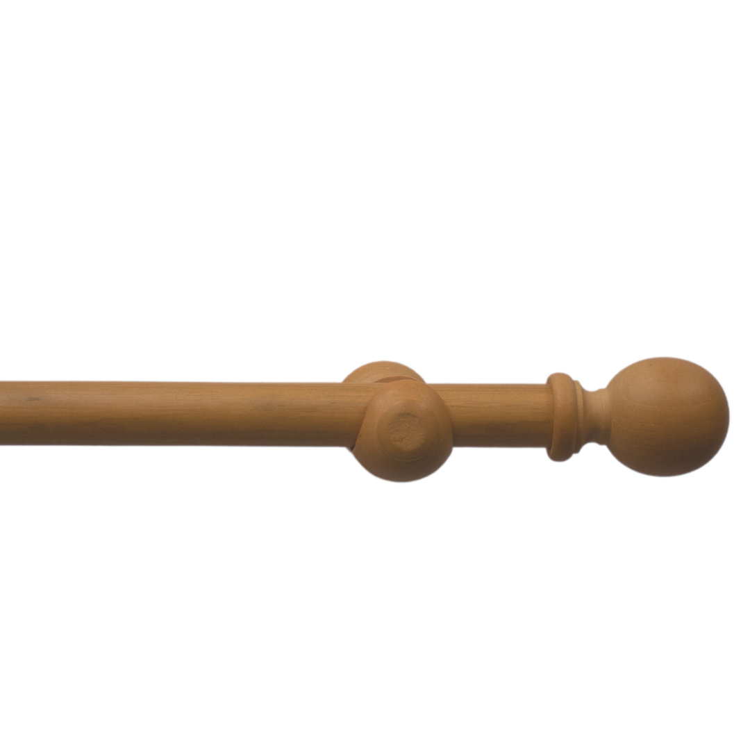 Wooden Curtain Pole - Natural