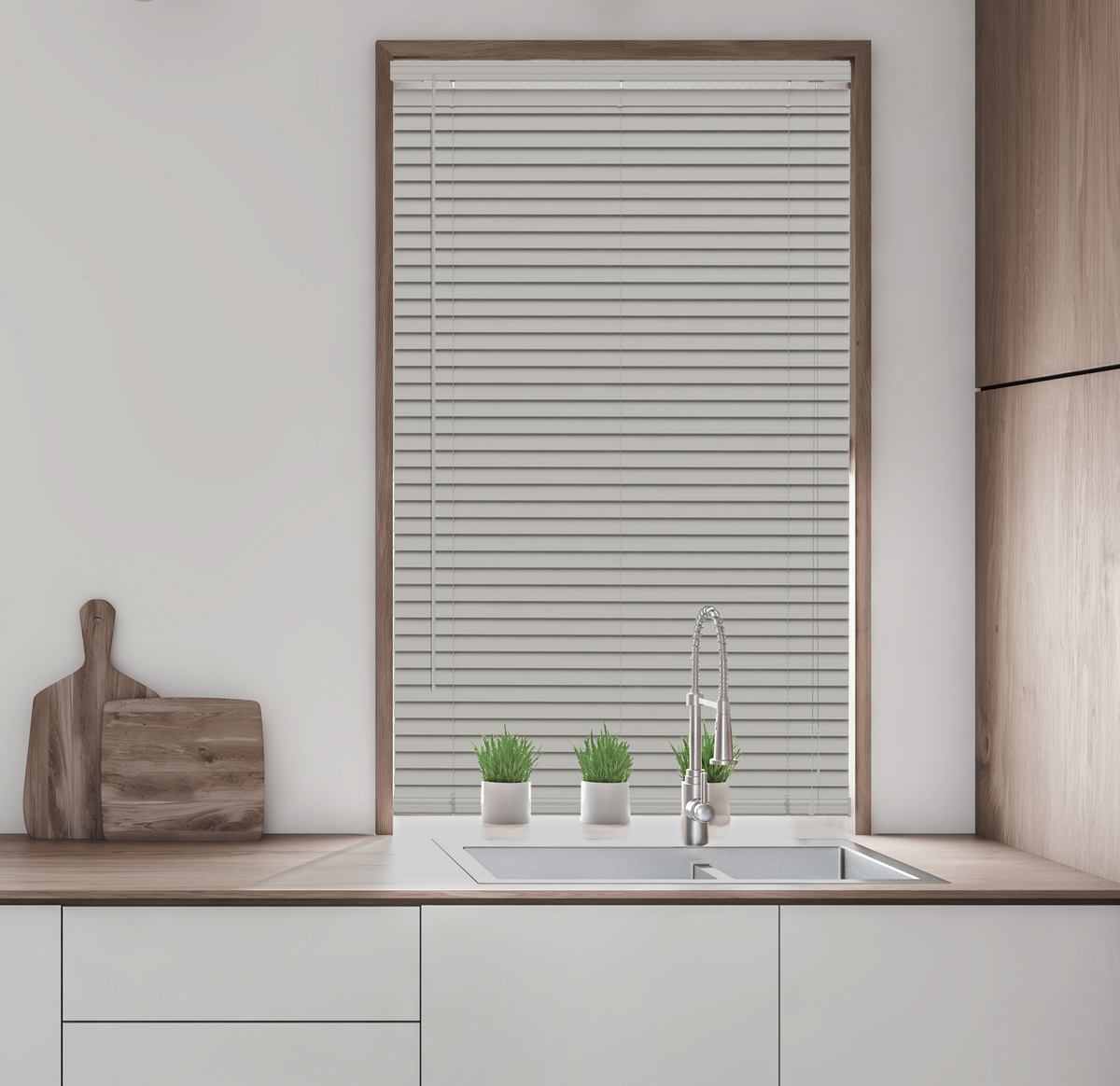 25mm PVC Venetian Blind Grey