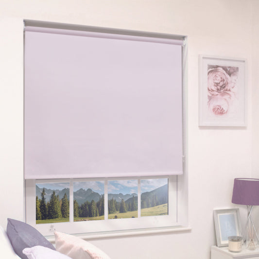 MTM No Drill Blackout Roller Blind Lavender